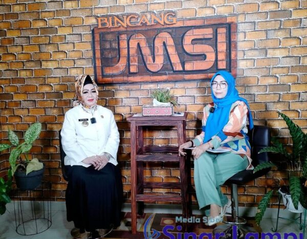 Kunjungi Rumah Siber JMSI Lampung Reihana Paparkan Program Lampung Sehat