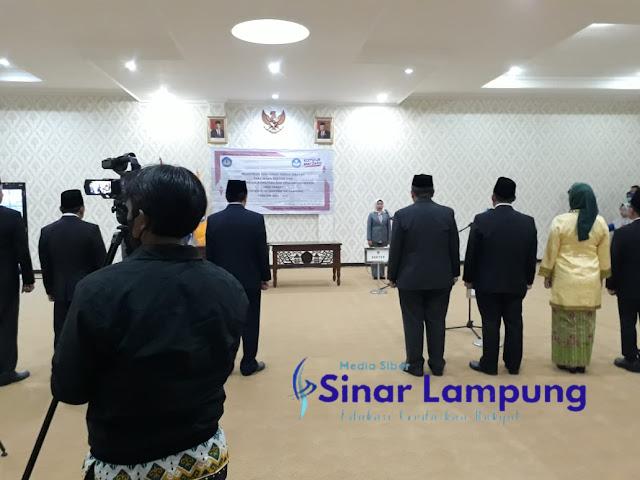 Rektor Unila Lantik Pejabat Baru Dari Wakil Rektor Sampai LPM