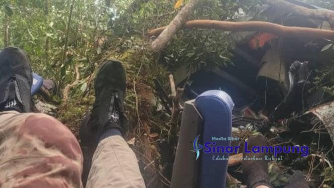 Helikopter Rombongan Kapolda Jambi Jatuh di Kerinci Penumpang  Selamat?