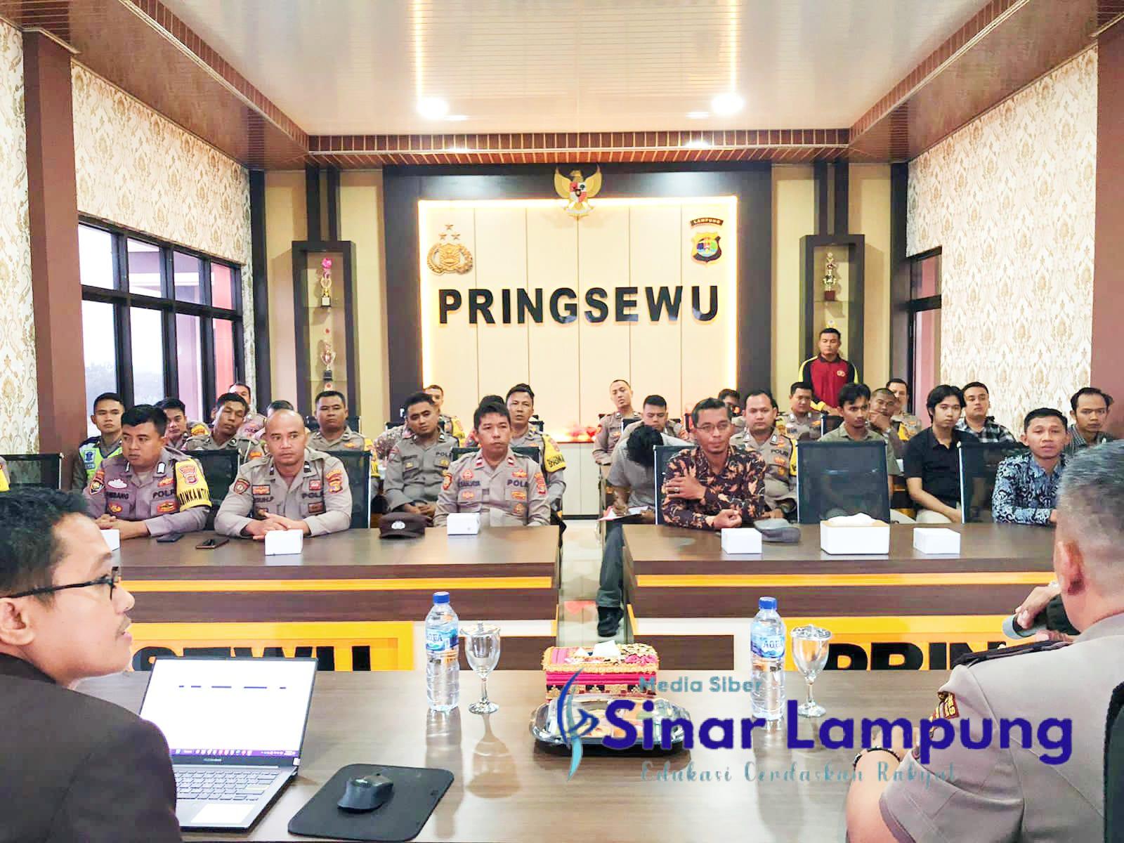 Polres Pringsewu Gelar Kegiatan Berinteraksi Melalui Media Digital