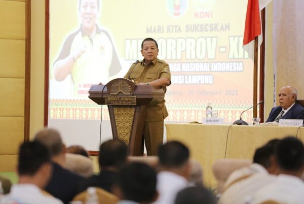 Gubernur Lampung Buka Musorprov XII KONI Lampung