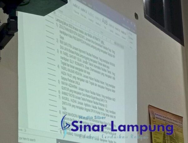 Daftar 11 Pejabat Yang Nitip Mahasiswa Lewat Dekan Pertanian Unila di Tanpilkan di Sidang, Sebelumnya 23 Orang di Kedokteran