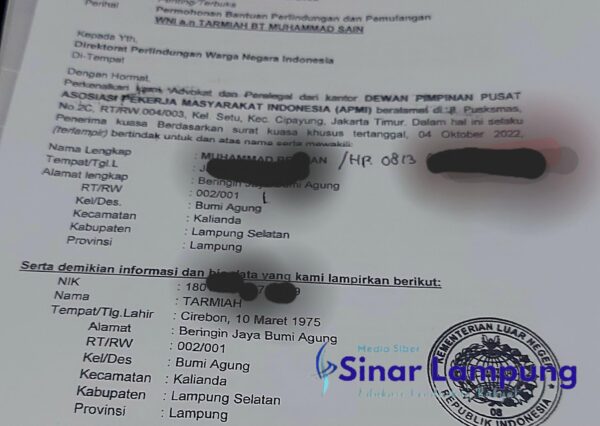 TKI Asal Kalianda Terlantar di Suriah Minta Pulang?