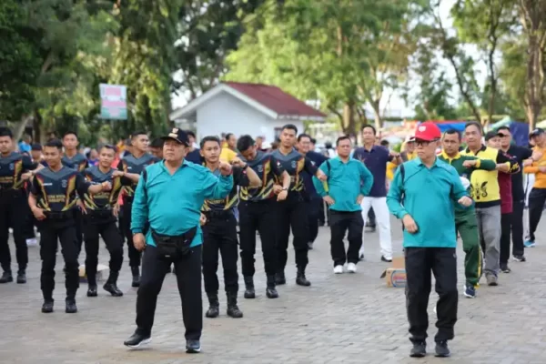 HUT ke- 59, Gubernur Lampung Bersama Jajaran Pemprov Lampung dan Masyarakat Senam Kesegaran Jasmani