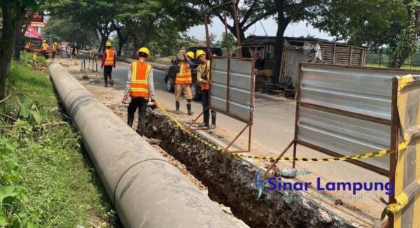 Genjot Pencapaian RPJMD, Perumdam TKR Pasang Jaringan Pipa Air Bersih di Rajeg