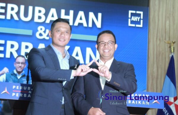 Kader Demokrat Lamsel Nobar Pertemuan Anies dan AHY