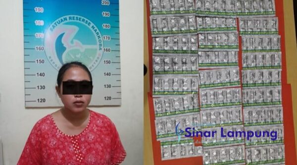 Wanita Muda Pengedar Ratusan Tramadol di Metro Dibekuk Polisi
