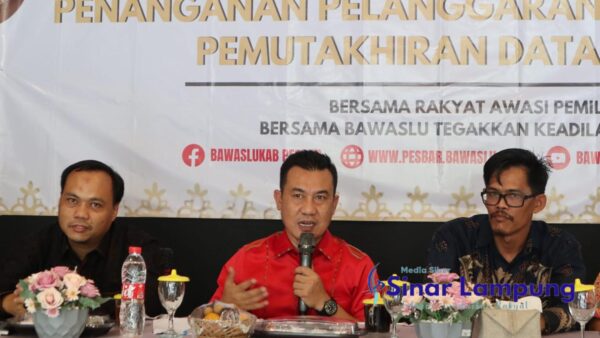 Bawaslu Pesibar Gelar Rapat Fasilitasi dan Pembinaan Penanganan Pelanggaran Pemilu