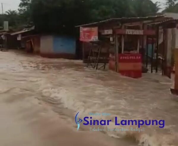 Banjir di Tulang Bawang 4 Rumah Hancur Terbawa Arus dan Jalinsum Lumpuh Total