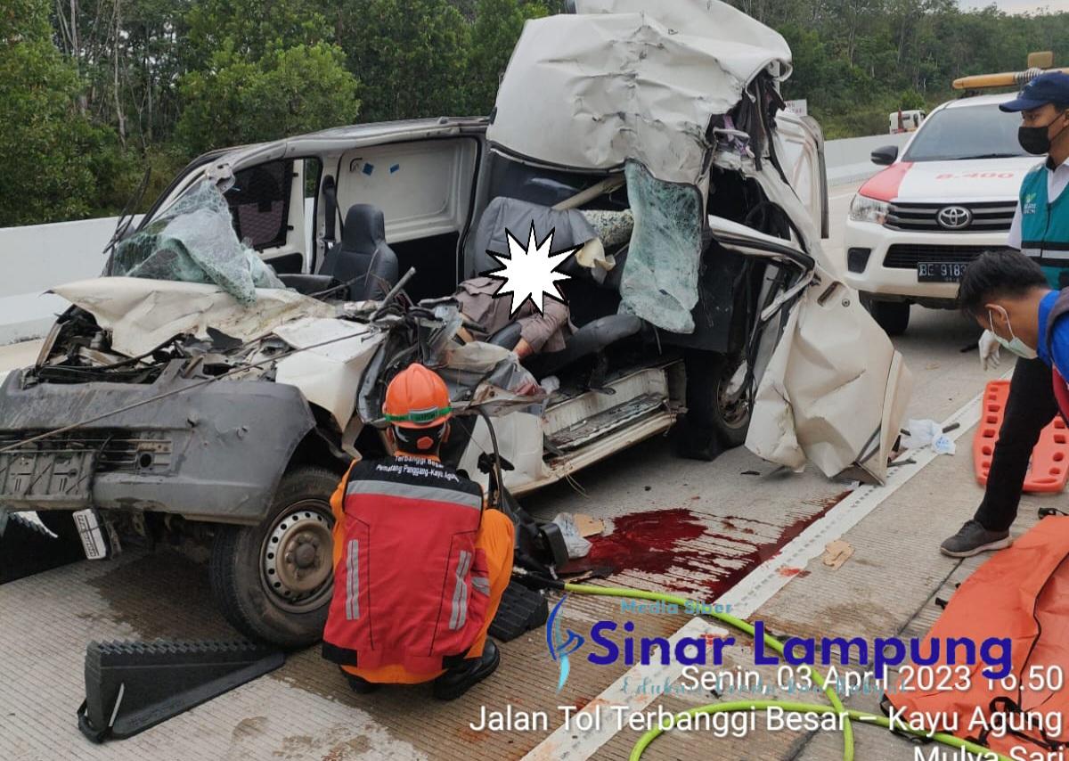 Kawal Mobil Uang Anggota Ditsamapta Polda Lampung Tewas Kecelakaan di Tol
