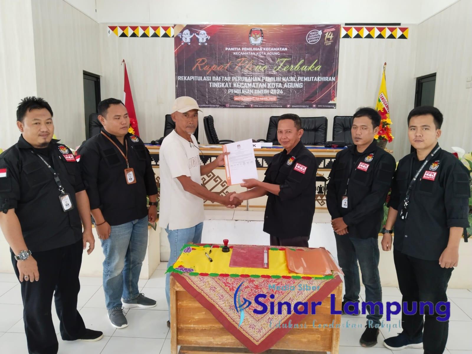 PAC Gerindra Kecamatan Kota Agung Tanggamus Ikuti Rapat Pleno Daftar Pemilih Sementara