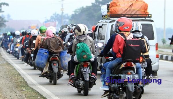 Jalur Pemudik Motor Tujuan Sumatera Idul Fitri 1444 H Dialihkan