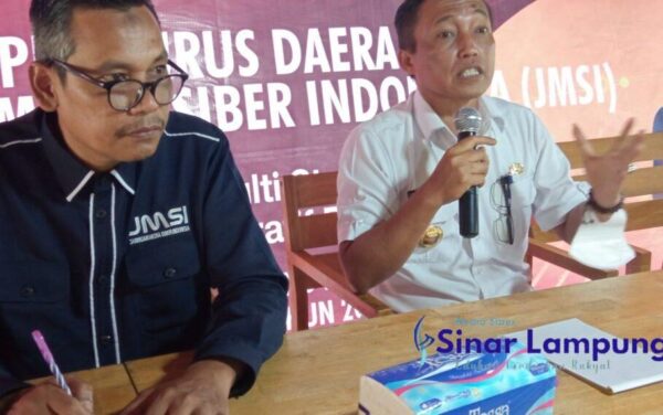 Kadis Kominfotik Lampung Ganjar Hadiri Rakerda JMSI