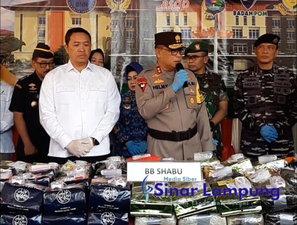 Musnahkan Ratusan Kg Narkoba, Kapolda Lampung: 770.514 Orang Terselamatkan