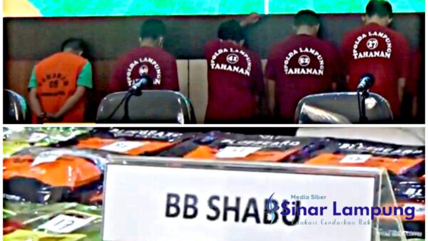 Polisi Gagalkan Penyelundupan 64 Kg Sabu di Lampung, 6 Tersangka Terancam Hukuman Mati