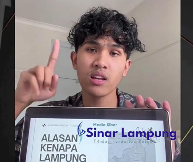 Viral Video Mahasiswa Asal Lampung di Autralia Kritik Pembangunan dan Pemprov Lampung?