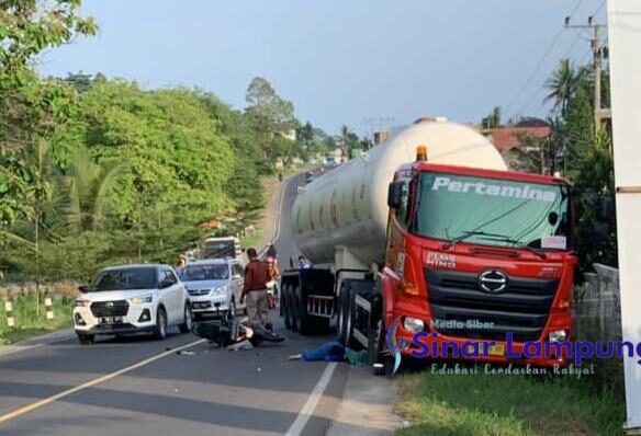 Mahasiswi Tewas Tergilas Truk Tronton Gas Pertamina