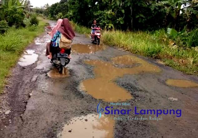 Ruas Jalan Penghubung Kecamatan Palas – Candipuro Rusak Parah Pemda Cuek?