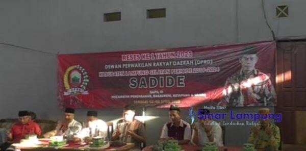 Anggota DPRD Lampung Selatan Sadide Gelar Reses Perdana