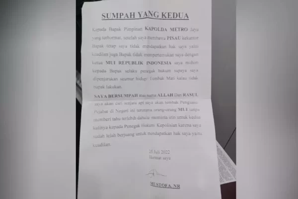 Sehari Hari Bertani Ada Riwayat Terima Transfer Rp200 Juta Ini Isi Surat Si Penembak Kantor MUI