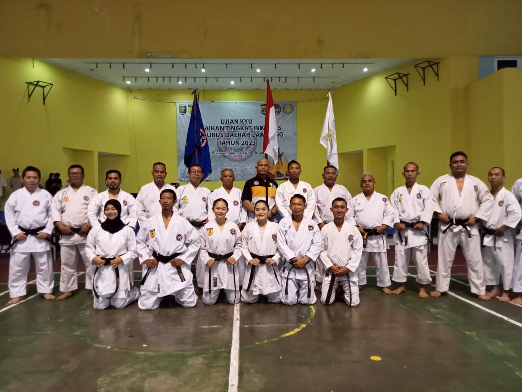 Pengda INKANAS Lampung Gelar Ujian Kenaikan Tingkat Sabuk Semester Genap