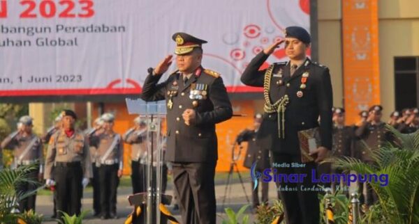 Polda Lampung Gelar Upacara Peringatan Hari Lahir Pancasila