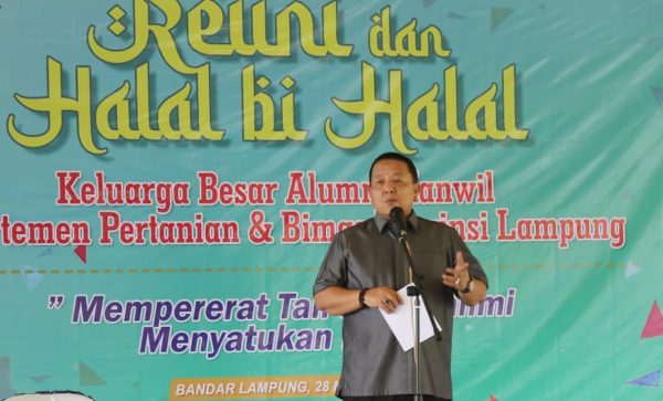 Gubernur Arinal Hadiri Reuni dan Halal Bihalal Alumni Kanwil Departemen Pertanian dan Bimas Provinsi Lampung