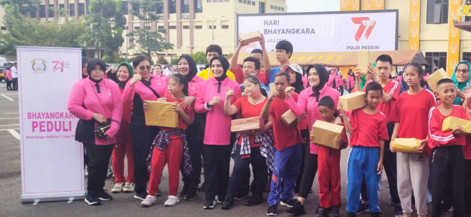 Hari Bhayangkara 77 Lampung Dimeriahkan Difabel