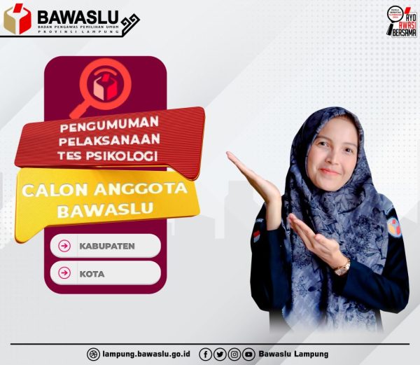 Seleksi Calon Anggota Bawaslu Se-Lampung Masuk Tahap CAT Psikologi