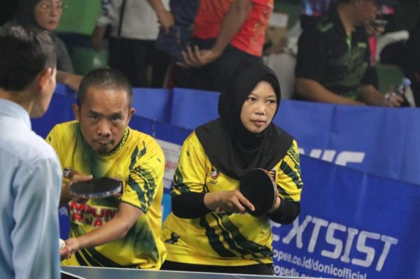 Usai Kalahkan Jabar, Tim Tenis Lampung Melaju ke Babak Semi Final PORNAS KORPRI ke-16