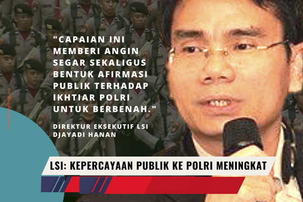 LSI: Kepercayaan Publik Pada Polri Lampaui KPK