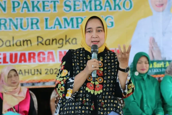 Ketua LKKS Lampung Serahkan Bantuan Paket Sembako di Kabupaten Tulang Bawang