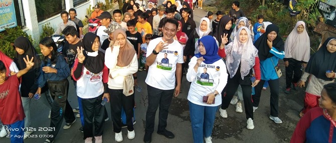 Caleg Partai Nasdem Dapil I Lampung Utara Gelar Jalan Sehat