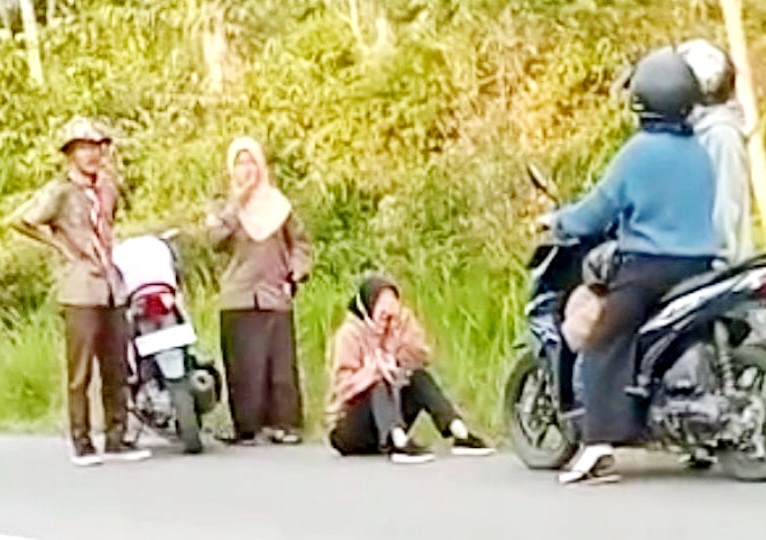 Pelajar SMK Dibegal Saat Pulang Honda Beat Raib Wajah Korban Ditendang