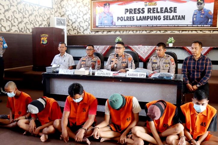 Empat Pelaku Penusukan Hingga Tewas Saat Orgen Tunggal di Kalianda Ditangkap, Libatkan Dua Remaja 