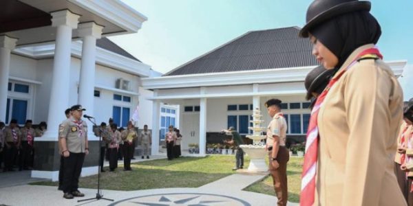 Dendi Harap Kontingen Pesawaran Tunjukkan Jati Diri Pada Raimuna XII