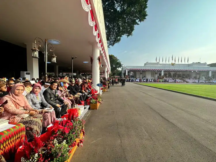 Bupati Musa Ahmad Saksikan Detik-Detik Proklamasi Kemerdekaan RI ke-78
