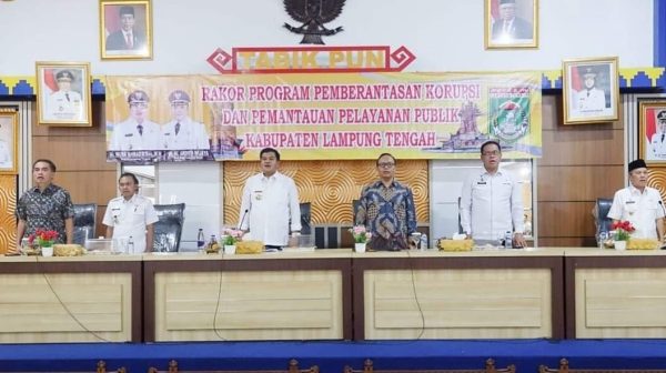 Bupati Lamteng Hadiri Rakor Program Pemberantasan Korupsi Terintegrasi dan Pemantauan Pelayanan Publik