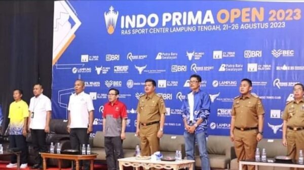Bupati Lamteng Hadiri Pembukaan Kejuaraan Kelompok Umur Tingkat Nasional Indo Prima Open 2023
