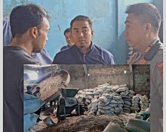 Gerebek Gudang Polsek Terbanggi Besar Juga Amankan 35 Ton Pupuk Palsu, Pemilik Kabur?