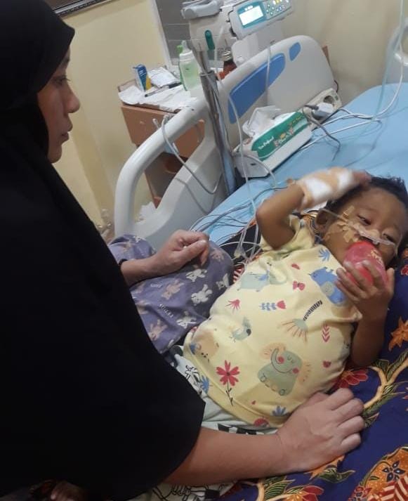 Bayi Penderita Sirosis Hati Asal Bandar Lampung Butuh Bantuan Biaya Berobat