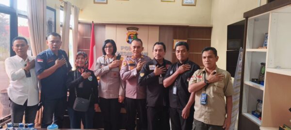 Kapolres Pesawaran Terima Audiensi Jurnalis Polda Lampung 