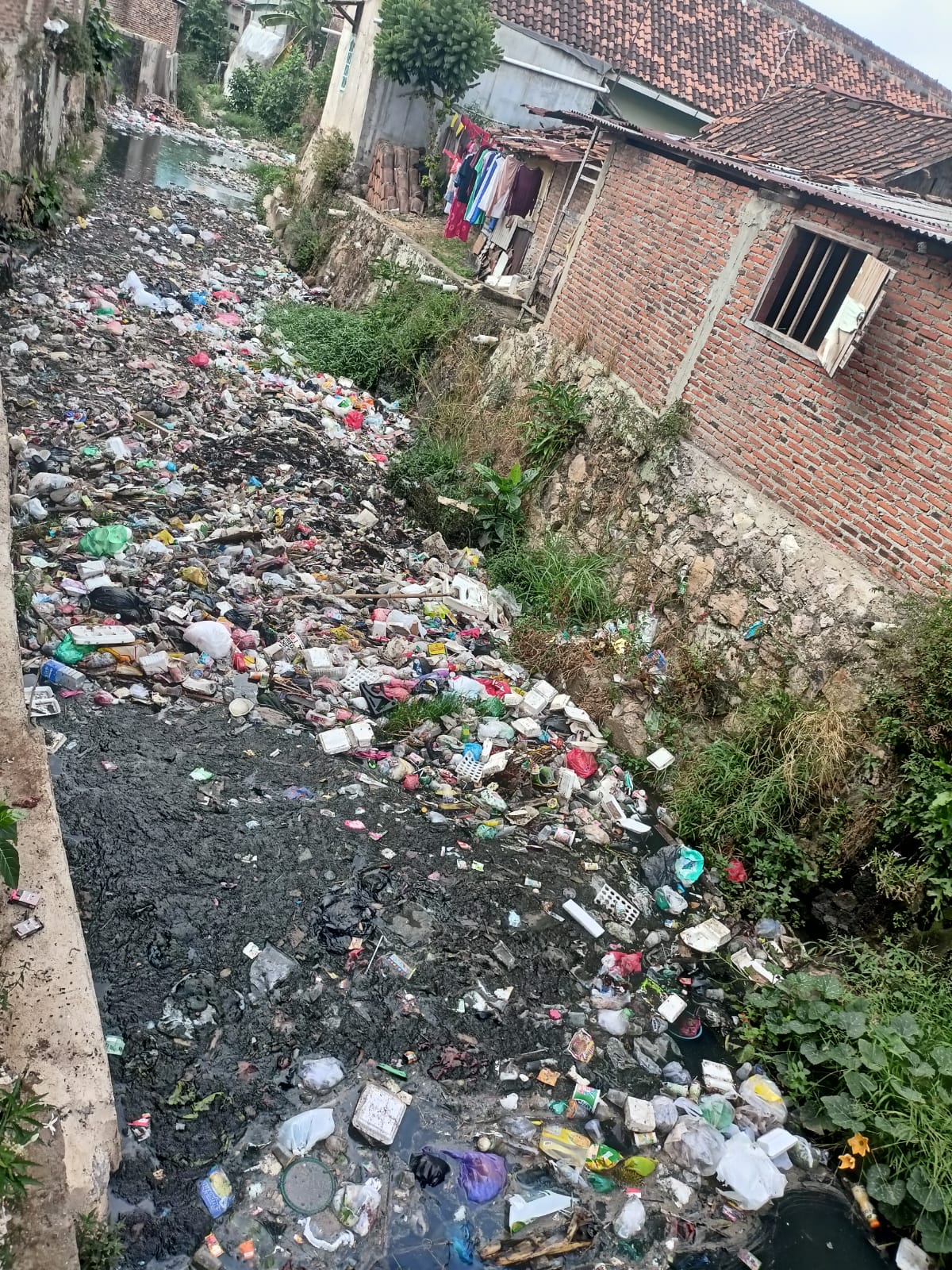 Lapor Bunda Eva, Berbulan-bulan Sampah Menumpuk di Sungai Way Awi