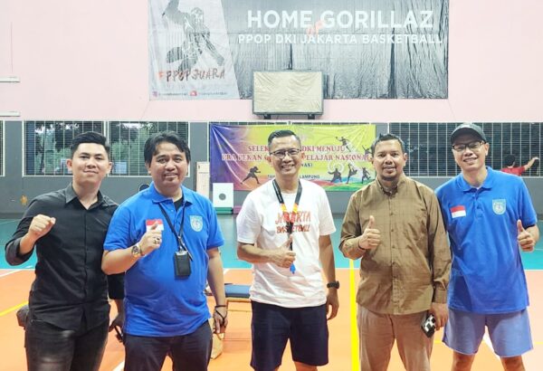 Perbasi Lampung Sparing Basket dengan atlet PPOP dan atlet Pra PON DKI Jakarta