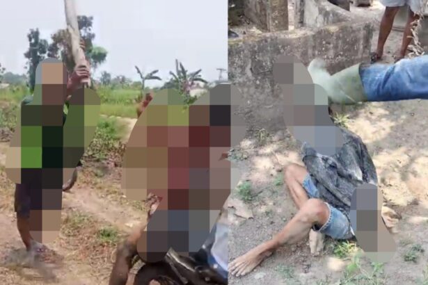 Dua Pencuri Motor Pencari Rumput Babak Belur Dihakimi Massa di Seputih Raman