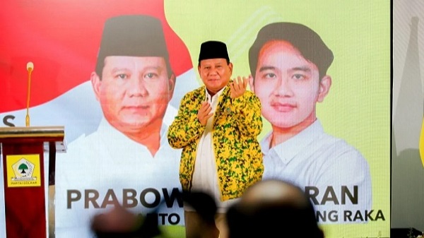 Prabowo Puji Partai Golkar Calonkan Wapres Gibran