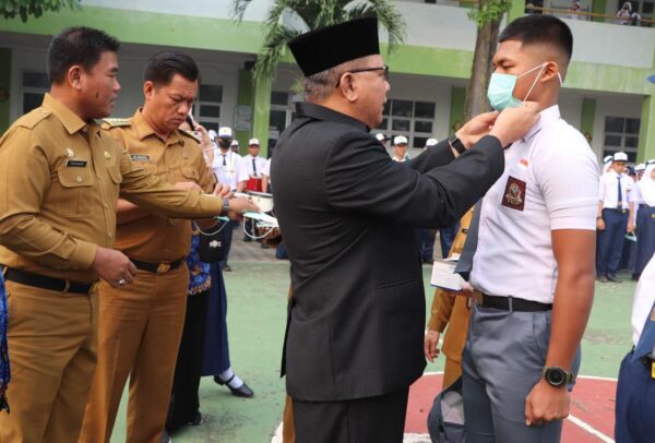 Antisipasi ISPA, PSC Dinkes dan Puskesmas se-Muba Bagi-bagi Masker