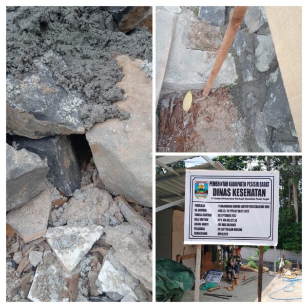 Telan Rp1,4 Miliar, Proyek Kantor Puskesmas Way Krui Tak Sesuai RAB?