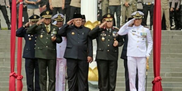 Pemprov Lampung Upacara Peringatan HUT TNI ke -78
