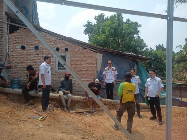 Disnaker Lampung Tinjau Lokasi Proyek Tower BTS di Campang Jaya